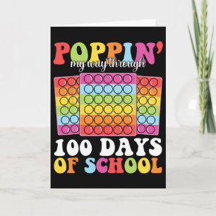 Tarjeta Reventando Mi Camino A Través De 100 Días De Escue