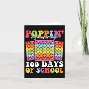 Tarjeta Reventando Mi Camino A Través De 100 Días De Niños