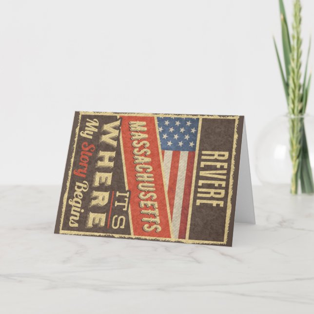 Tarjeta Revere Massachusetts (Anverso)
