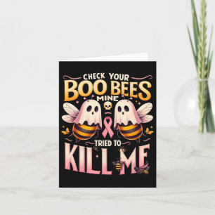 Tarjeta Revisen Sus Abejas De Boo Mías Que Intentaron Mata