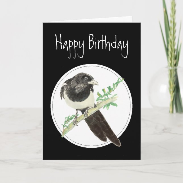 Tarjeta Revista de cumpleaños, Colección de aves acuáticas (Anverso)