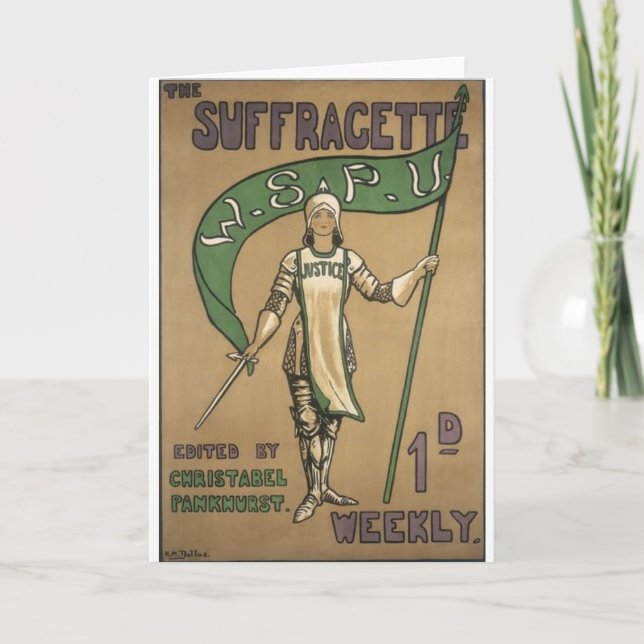 Tarjeta Revista del Suffragette (Anverso)