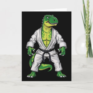 Tarjeta Rex Artes Marciales Dinosaurio Jiu-jitsu Bjj Karat