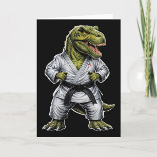 Tarjeta Rex Artes Marciales Dinosaurio Karate Jiu-jitsu Ni
