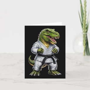 Tarjeta Rex Artes Marciales Dinosaurios Karate Judo Bjj Lu
