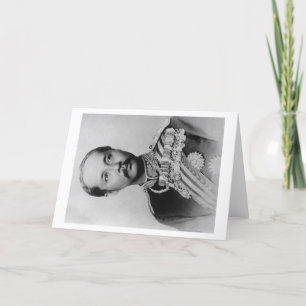 Tarjeta Rey Chulalongkorn Rama V de la fotografía de