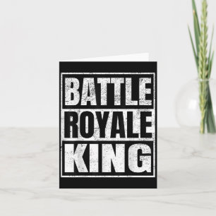 Tarjeta Rey de Battle Royale Regalo para Jugador Angustiad