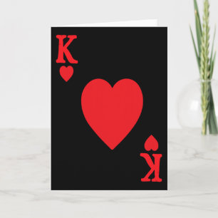 Tarjeta Rey De Corazones Amante Del Día De San Valentín Ro