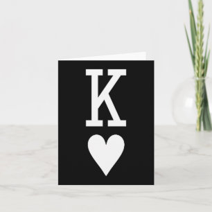 Tarjeta Rey De Corazones Y Reina De Corazones Parejas Matc