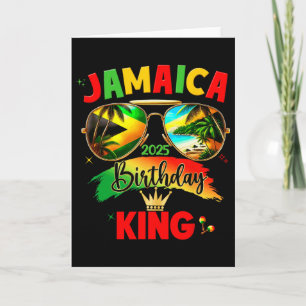 Tarjeta Rey de Cumpleaños 50th Jamaica 2025