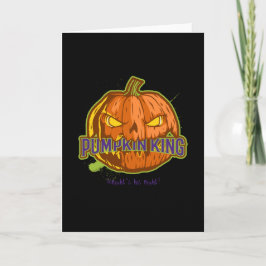 Tarjeta Rey de la Calabaza Esta Noche es suya
