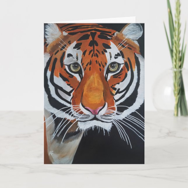 Tarjeta Rey de la selva Pintura de Alfred Fox (Anverso)