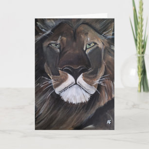 Tarjeta Rey de las Bestias Pintura de Alfred Fox