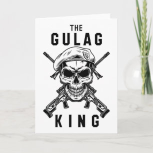 Tarjeta Rey del Gulag Juegos Jugador de Warzone Regalo par