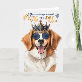 Tarjeta Rey del perro de Kooikerhondje por un día divertid