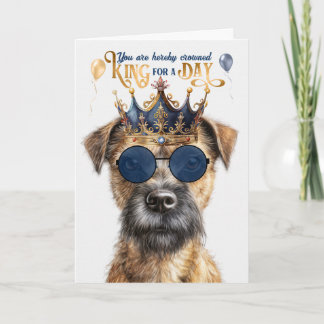 Tarjeta Rey del perro del territorio fronterizo por un cum