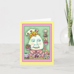 TARJETA REY HUMPTY, CORAZONES Y CONFECCIONES, SAN VALENTÍN