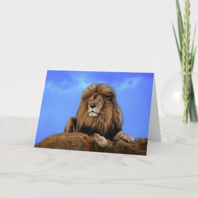 Tarjeta Rey León en África (Anverso)