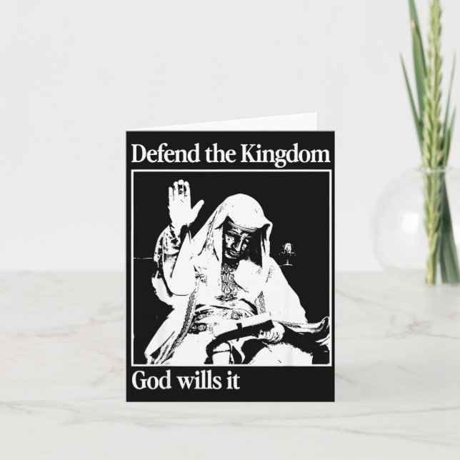 Tarjeta Rey Máscara de Plata Baldwin Iv Meme El Rey Lepros (Anverso)