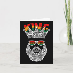 Tarjeta Rey Negro Día del Padre Juneteenth Historia 19 Ju