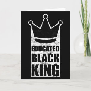 Tarjeta Rey Negro Educado Día de Martin Luther King Derech