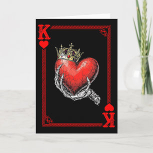 Tarjeta Rey Reina De Corazones Pareja De Cartas De Juego P
