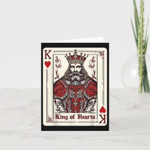 Tarjeta Rey Reina de los corazones Día de San Valentín Par