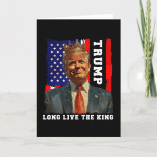 Tarjeta Rey Trump Presidente Viva El Rey Trump