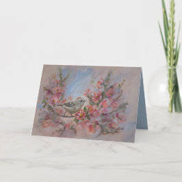 Tarjeta Reyezuelo de Ruby Pájaro