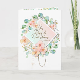 Tarjeta Reza la esperanza de que no te preocupes Padre Pío