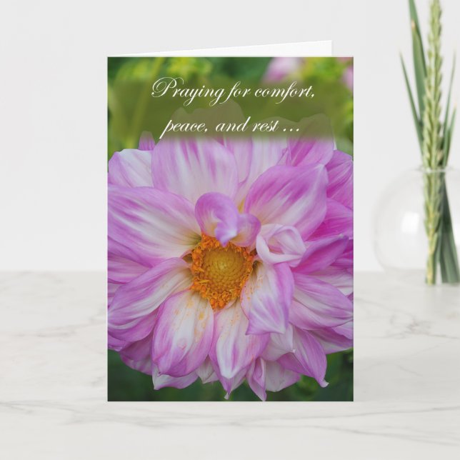 Tarjeta Rezando por la comodidad (Anverso)