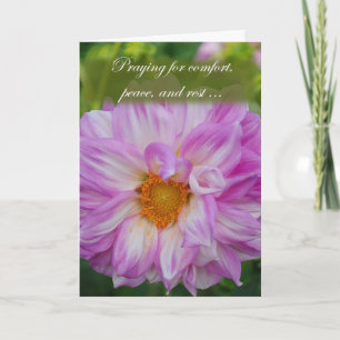 Tarjeta Rezando por la comodidad
