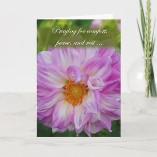 Tarjeta Rezando por la comodidad