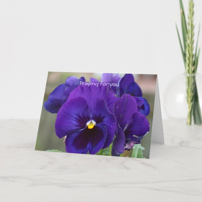 Tarjeta Rezando por ti (Anverso)