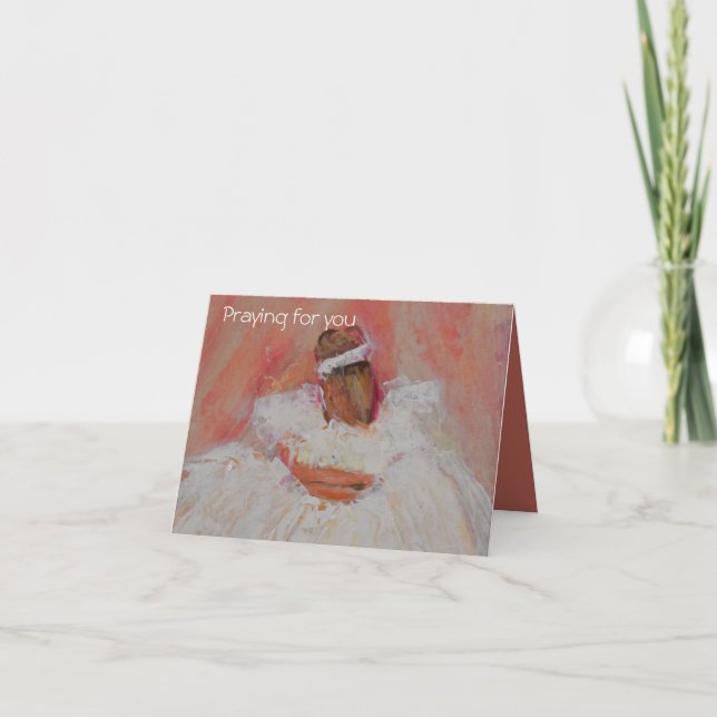 Tarjeta Rezando por ti (Anverso)