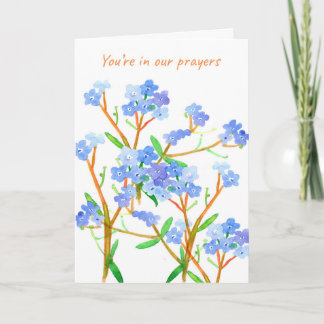 Tarjeta Rezando Por Ustedes Olvídenme, No Flores