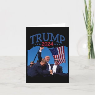Tarjeta Rezar por Trump nunca es un gesto de puños cortos