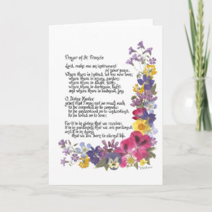 Tarjeta Rezo de St Francis