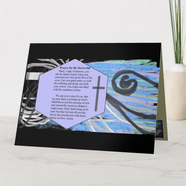 Tarjeta Rezo para el triste (Anverso)