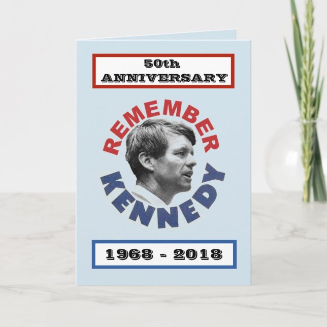 Tarjeta RFK: 50º aniversario (Anverso)