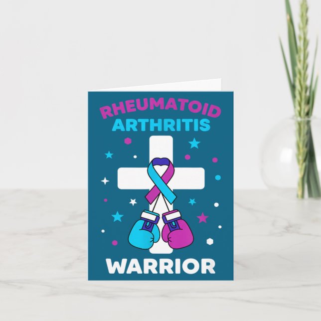 Tarjeta Rheumatoid Warrior Arthritis Awareness Humor (Anverso)