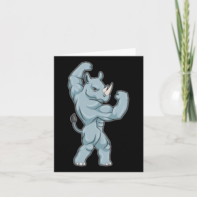 Tarjeta Rhino Bodybuilder Bodybuilding Sports (Anverso)