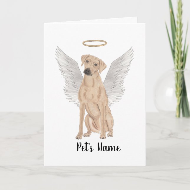 Tarjeta Rhodesia Ridgeback (Anverso)