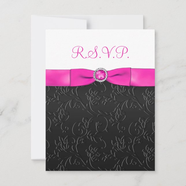 Tarjeta RIBBON IMPRESA - Negro, rosa caliente, bla (Anverso)