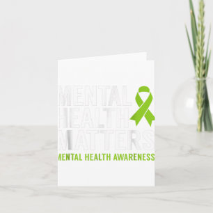 Tarjeta Ribbon Mental Health S Womens Mental Health Awaren