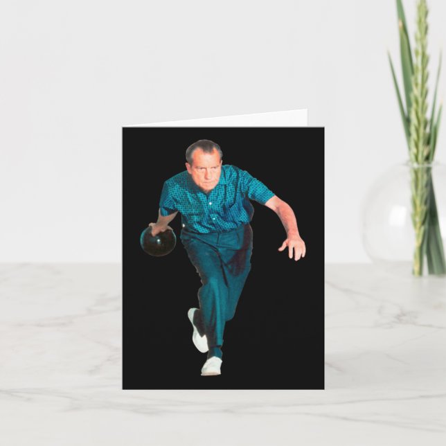 Tarjeta Richard Nixon Bowling (Anverso)