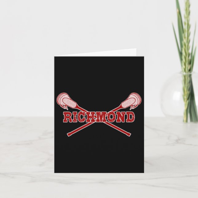 Tarjeta Richmond Lacrosse Lax Sticks (Anverso)