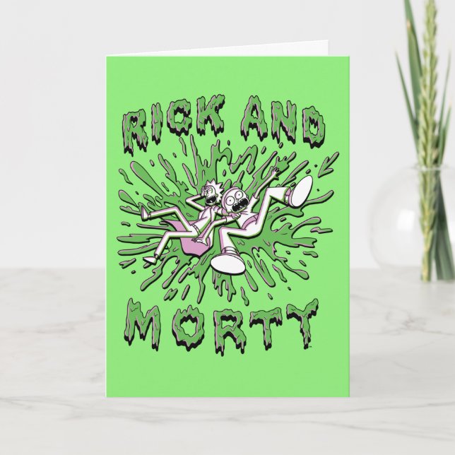 Tarjeta RICK AND MORTY™ | Caer En El Ácido Vat (Anverso)