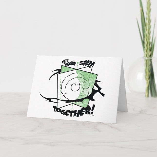 Tarjeta RICK AND MORTY™ | ¡Consigue tu S#!t Juntos! (Anverso)