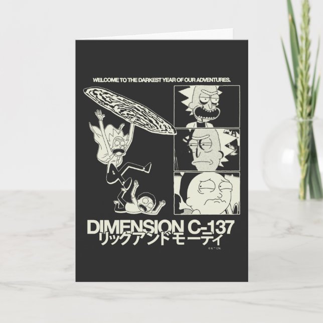 Tarjeta RICK AND MORTY™ | Dimensión C-137 (Anverso)